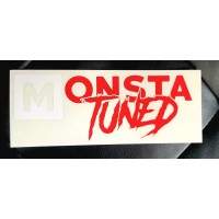 "Monsta tuned" car stickers